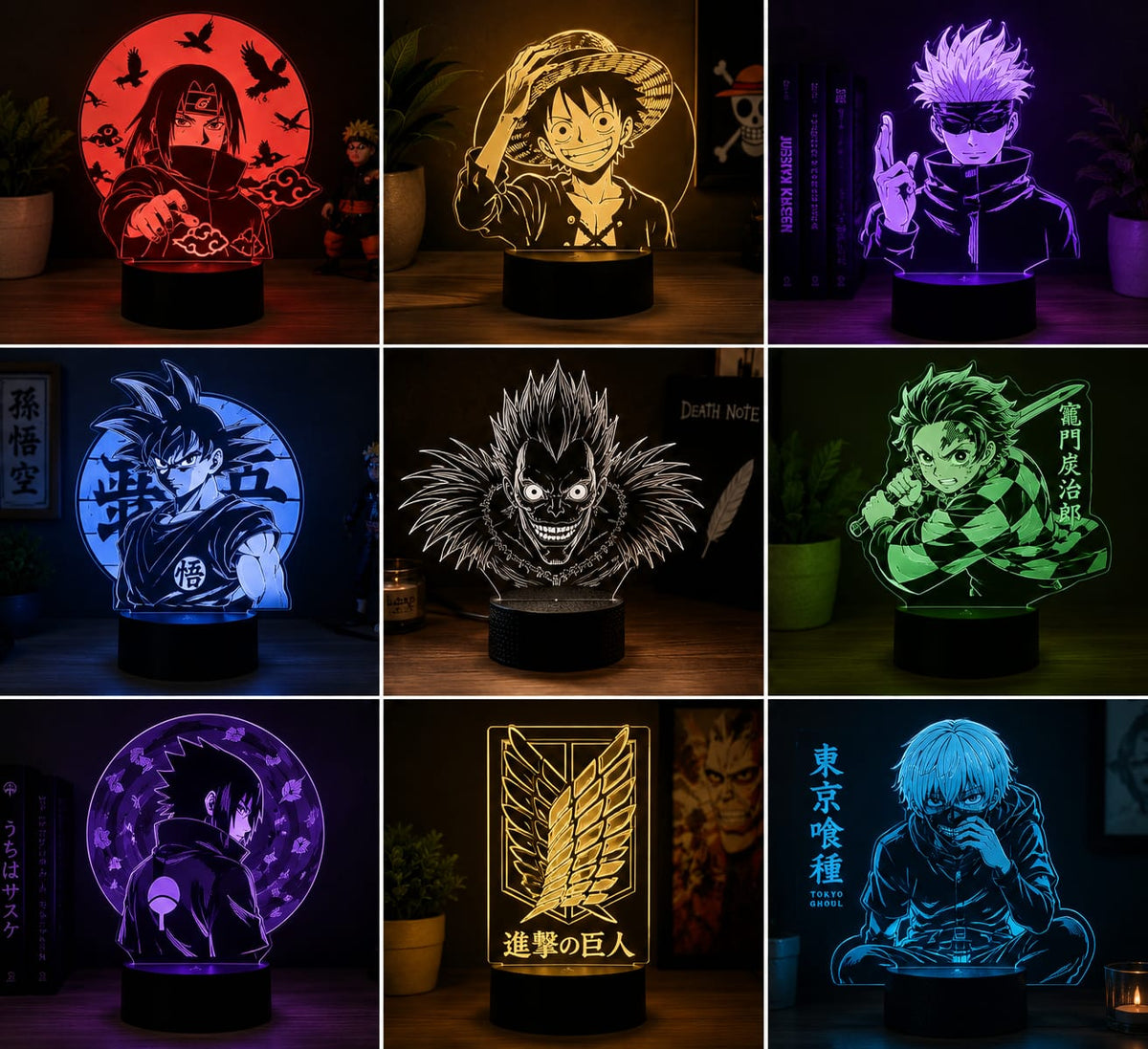 Anime lamps