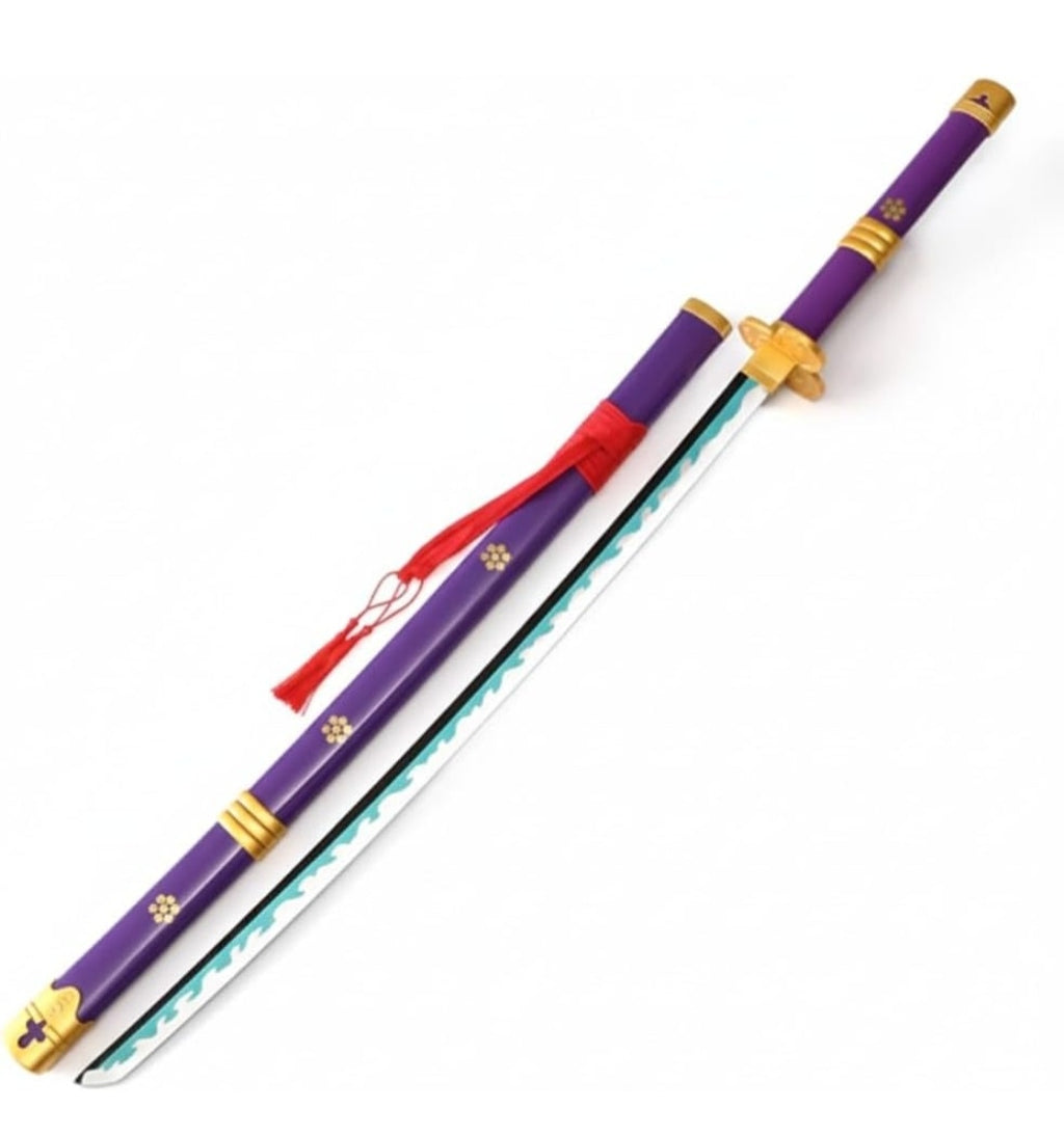 Katana Sword (104 CM) | Anime Inspired Decorative Samurai Sword with Purple Sheath | Premium Display & Cosplay Collectible