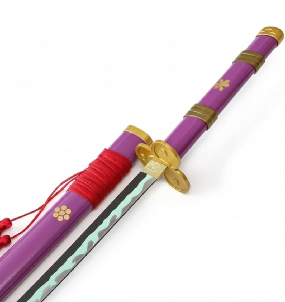 Katana Sword (104 CM) | Anime Inspired Decorative Samurai Sword with Purple Sheath | Premium Display & Cosplay Collectible
