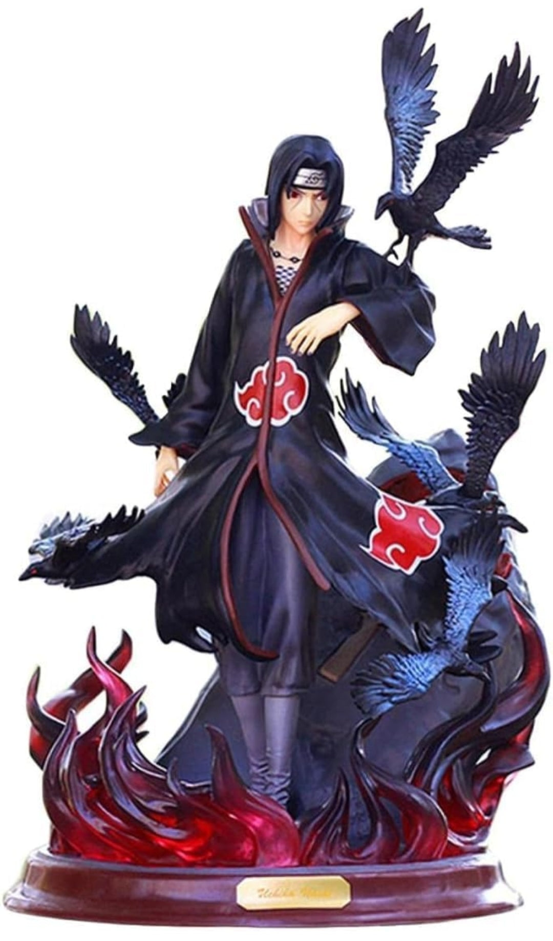 Trunkin Rubber Uchiha Itachi Pvc Action Figure Toy | Uchiha Itachi With Crow Collectible | Model Toy Figurine - 25 Cm