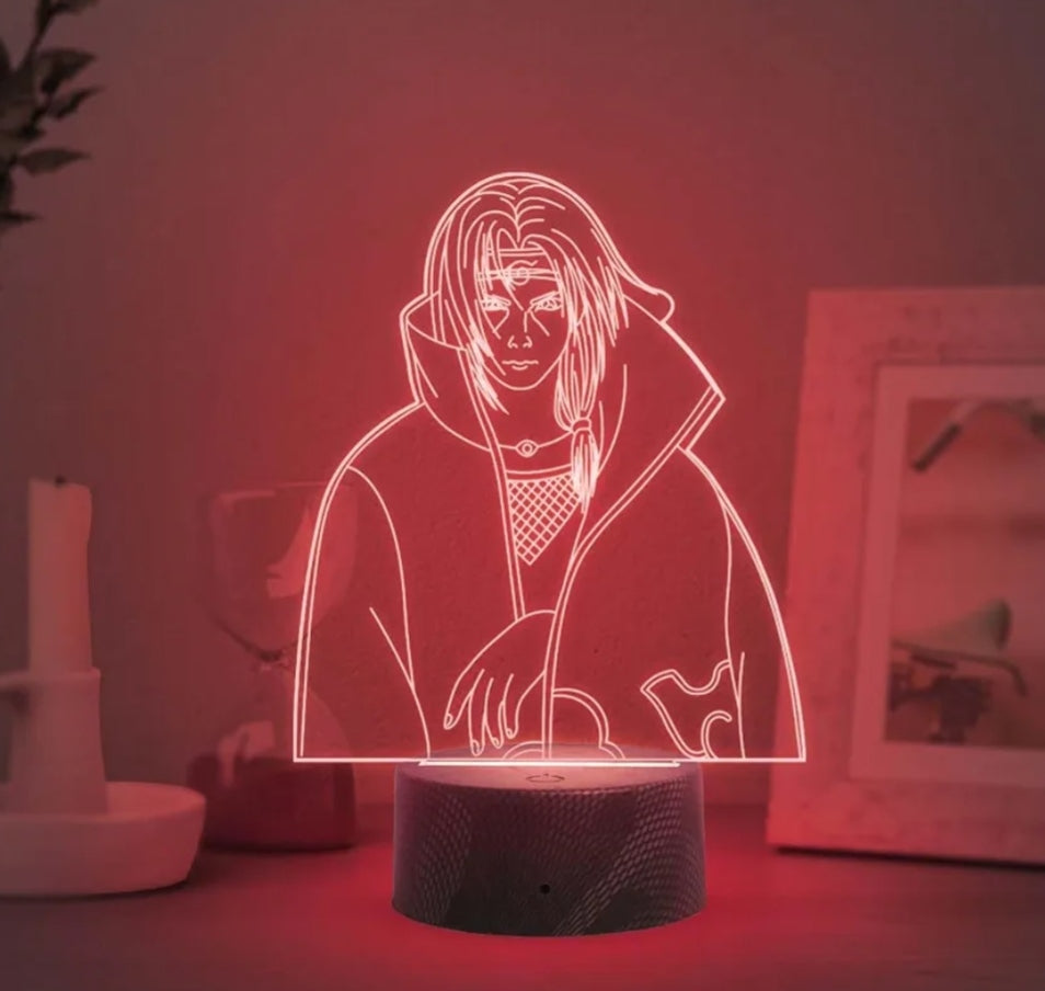 3D Illusion Anime Figure Desk Table Lamp with Automatic Color Changing Light & On/Off Touch Button | USB Powered | Birthday Gift for Anime Lover