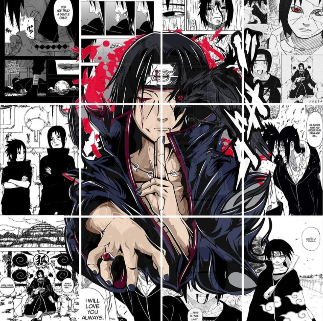 Set of 12 Itachi manga kit wall decoration