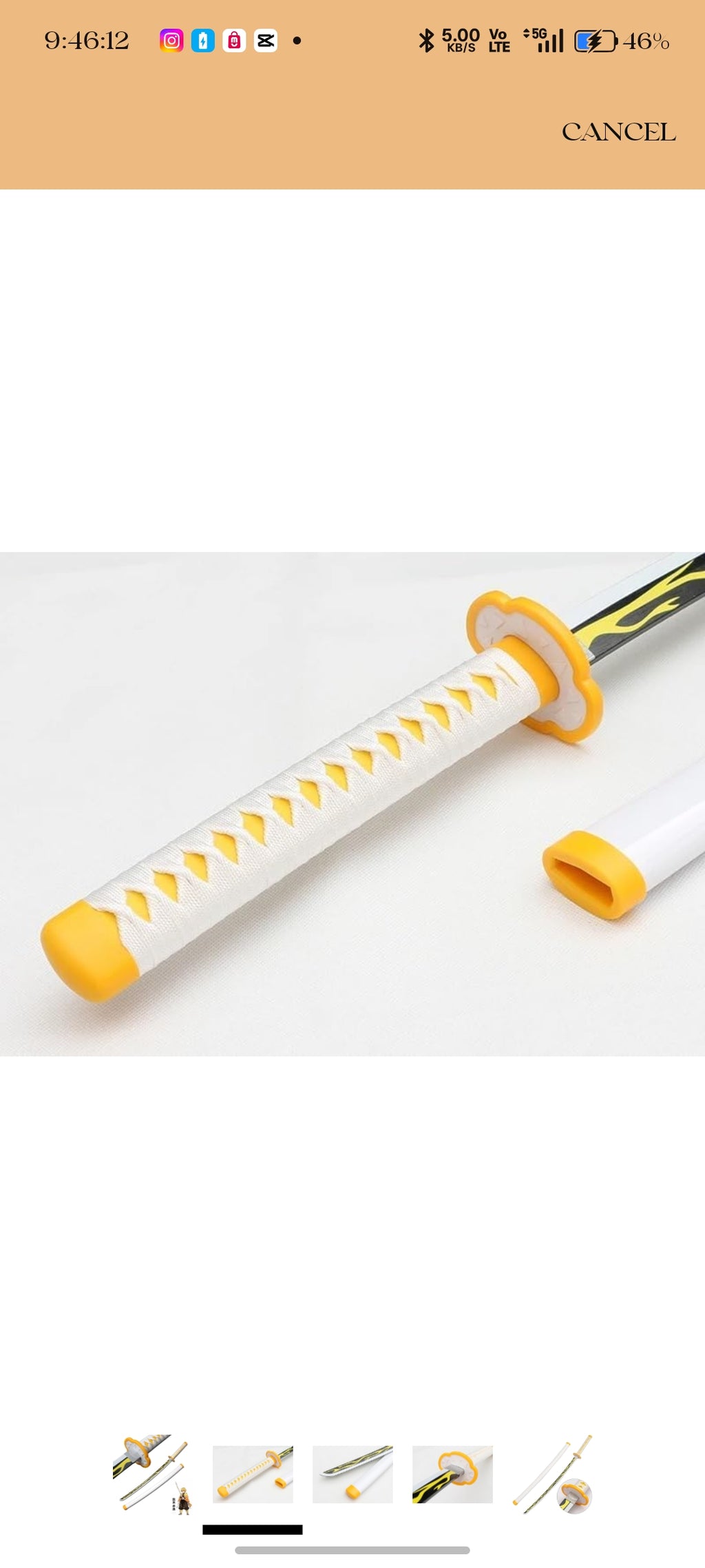 Demon Slayer Zenitsu (100cm Life-Size) Wooden Katana | Premium Anime Sword for Cosplay, Martial Arts, Display & Training | Elegant Gift for Fans, Kids, Teens & Collectors:-