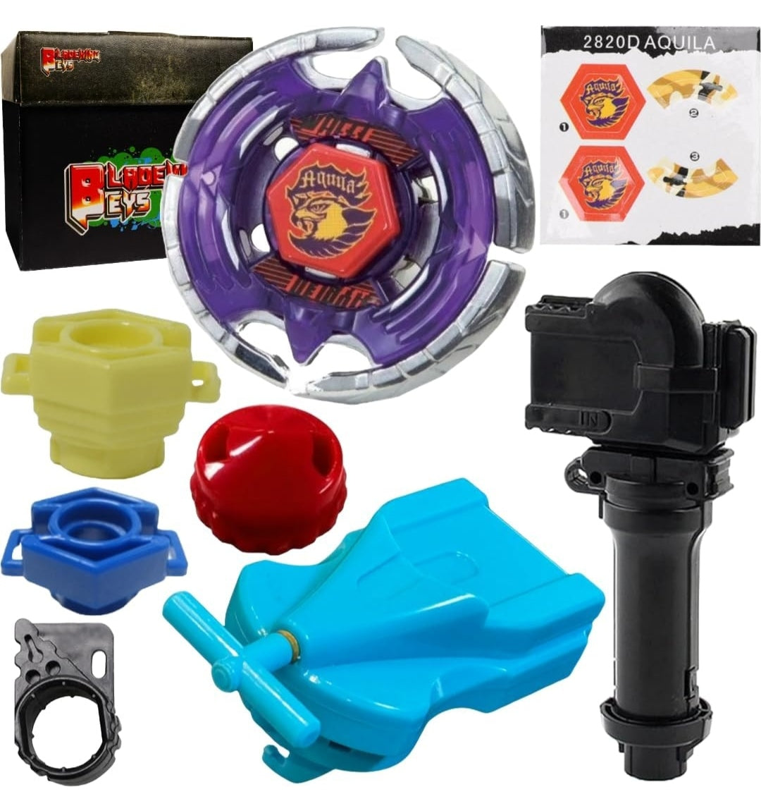 BLADEKING BEYS BB47 Earth Eagle 145WD + 1 Way String Launcher (Right Spin) + Grip +Toy Storage Box