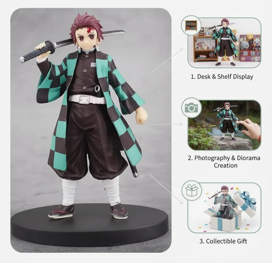Tanjiro Action Figure 16 cm | Demon Slayer Anime Action Figure Toy