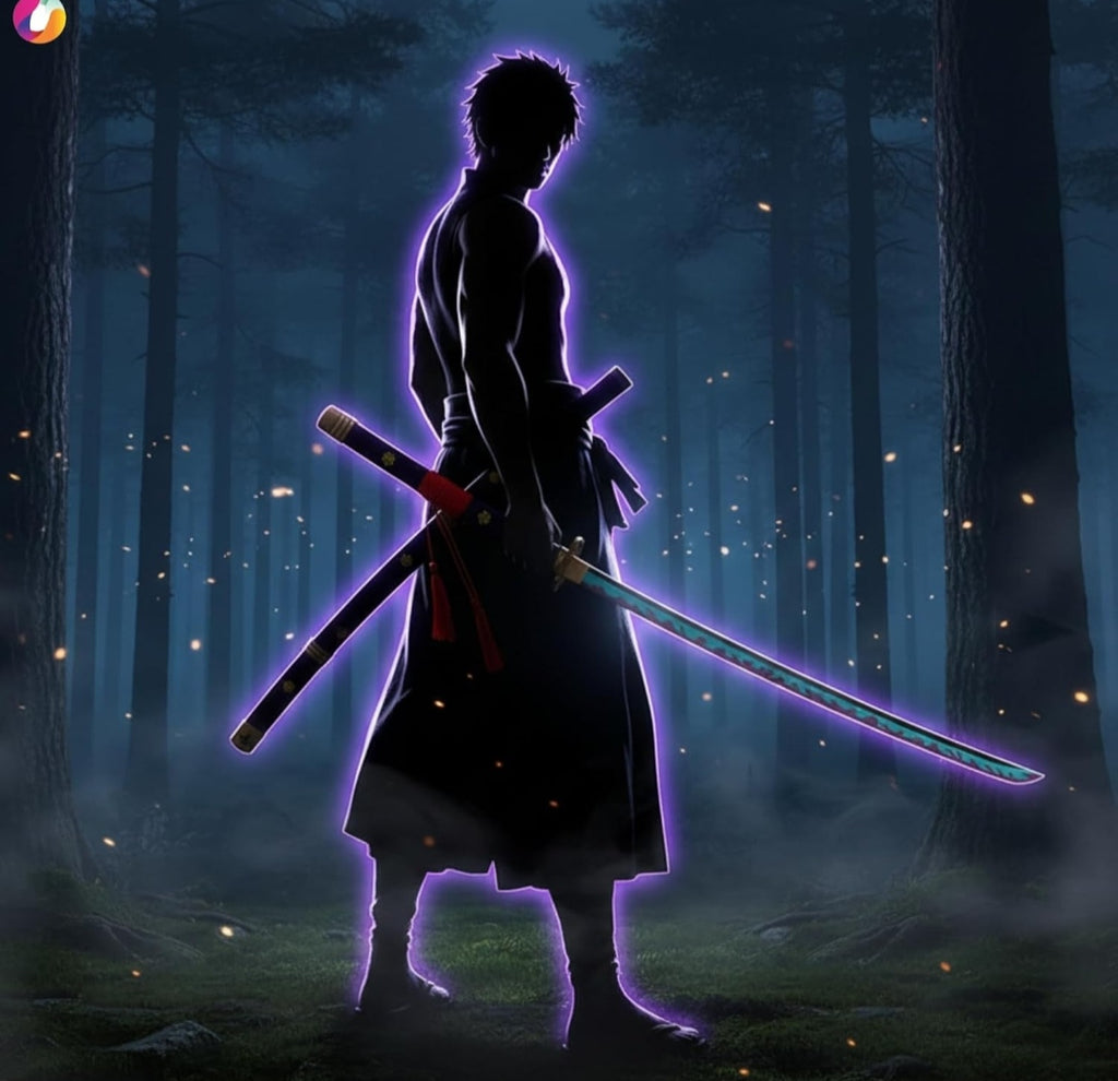 Katana Sword (104 CM) | Anime Inspired Decorative Samurai Sword with Purple Sheath | Premium Display & Cosplay Collectible